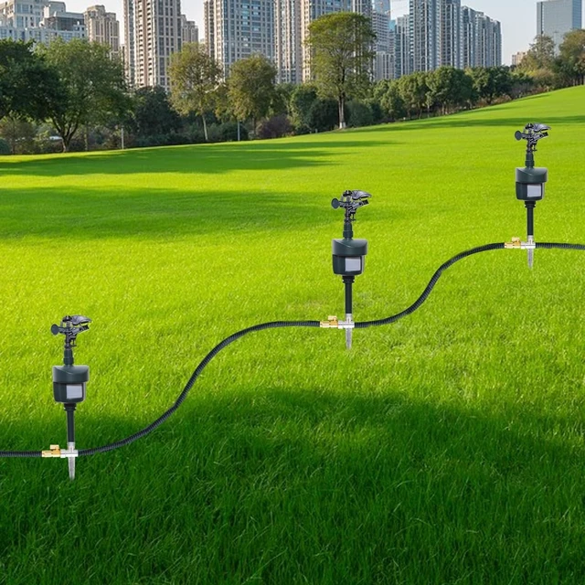 Alt view image 5 of 6 - Motion-Activated Animal Repellent Sprinkler to Deter Cats, Birds & Dogs Outdoor Motion Sensor Water Sprinkler for Lawn & Garden