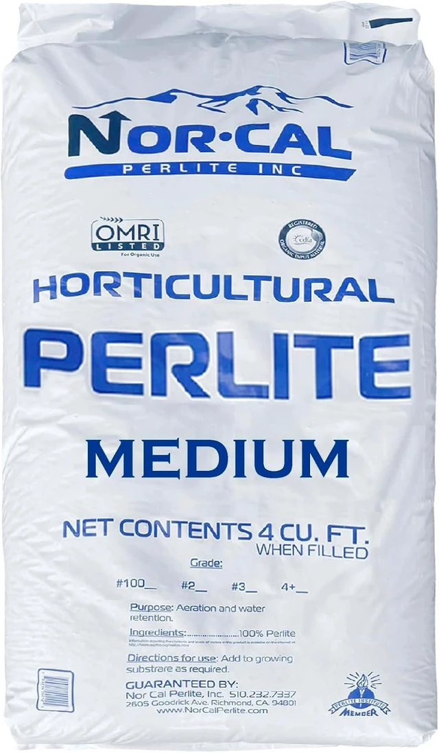 Main image of Norcal Organic Certified Premium Screened Coarse Perlite for Garden & Indoor/Outdoor Plants, 4 Cubic Feet (103 Quarts), 1 Bag NEW