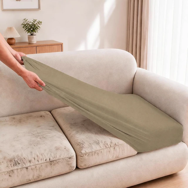 Alt view image 3 of 7 - 8PCS Patio Cushion Covers Furniture Couch Seat Slipcovers