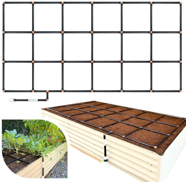 Main image of Garden Grid 3x6 Prebuilt Raised Garden Irrigation System with No Dry Spots