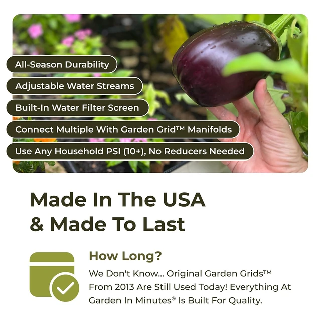 Alt view image 4 of 7 - Garden Grid 3x6 Prebuilt Raised Garden Irrigation System with No Dry Spots