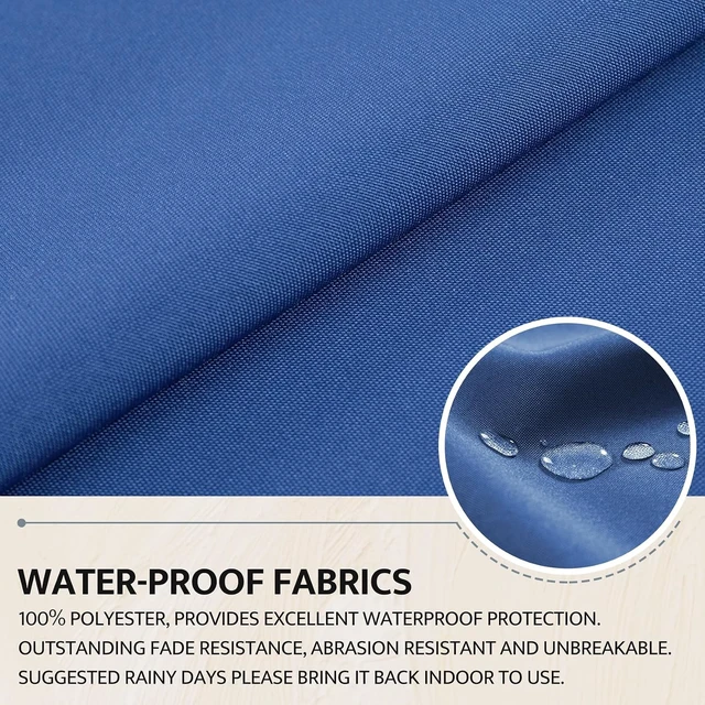 Alt view image 2 of 7 - Waterproof Adirondack Chair Cushion, 44 x 19 x 4 in Rocking Chair Pad