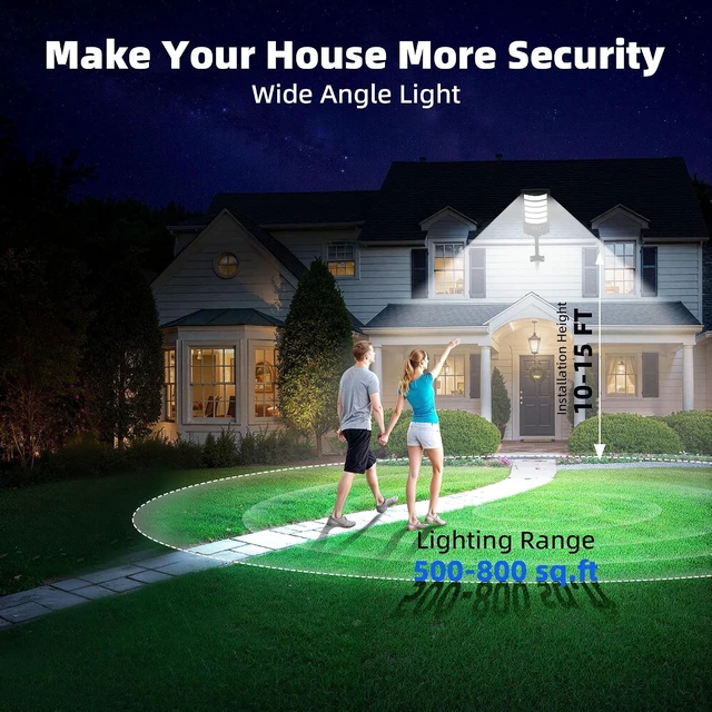 Alt view image 3 of 6 - Waterproof High-Lumen Solar Street Lights Outdoor, 2 Pack