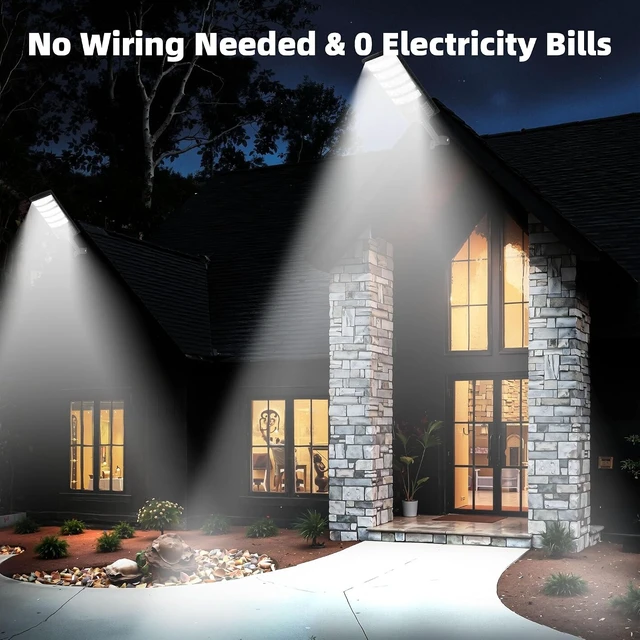 Alt view image 5 of 6 - Waterproof High-Lumen Solar Street Lights Outdoor, 2 Pack