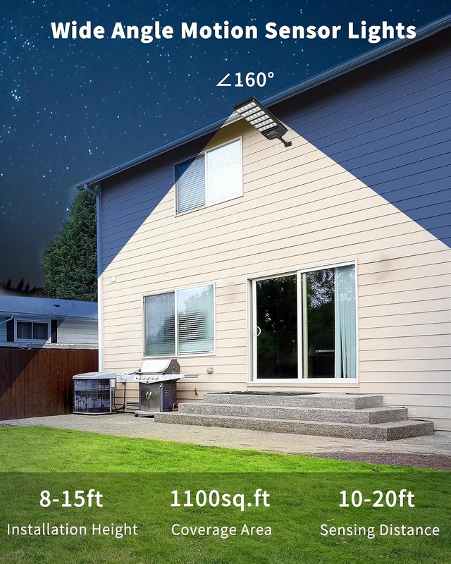 Alt view image 4 of 7 - Dusk-to-Dawn Solar Street Lights Outdoor with Remote, 4 Pack