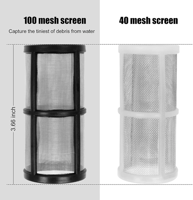 Alt view image 5 of 6 - Garden Hose Sediment Filter for Pressure Washer Inlet, with 100 & 40 Mesh Screens, 3 Sets