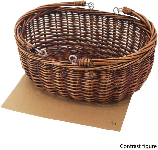 Alt view image 3 of 7 - Wicker Picnic Basket with Handles (Brown)