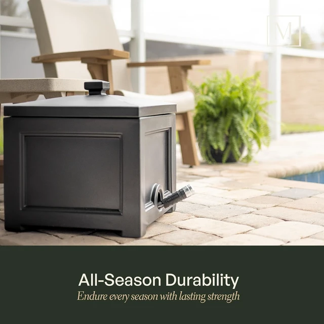 Alt view image 5 of 7 - Inc 5858-W Fairfield White Garden Hose Storage Bin