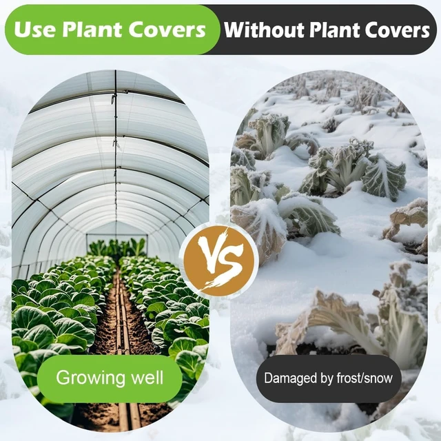 Alt view image 3 of 6 - Plant Frost Blanket for Outdoor Freeze Protection, 10 x 100 Ft