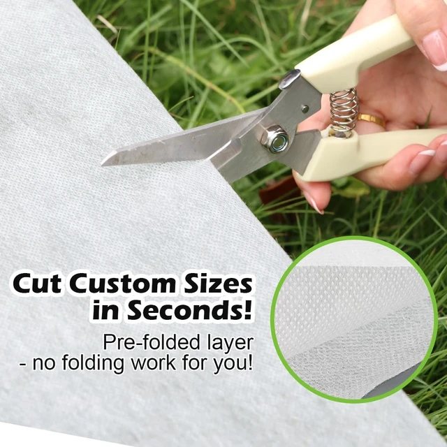 Alt view image 4 of 6 - Plant Frost Blanket for Outdoor Freeze Protection, 10 x 100 Ft