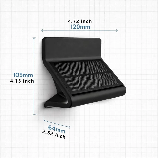 Alt view image 6 of 7 - Wireless Solar Motion Sensor Security Lights, Waterproof LED Wall Light for Yard, Garden, Garage, Porch & Front Door