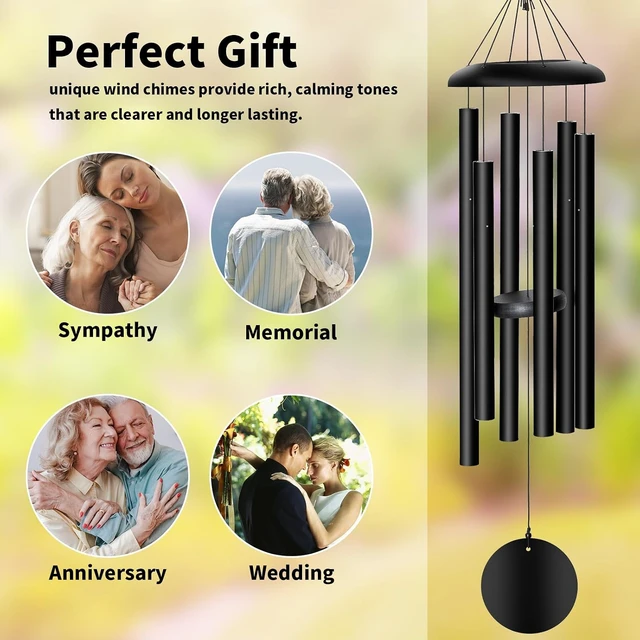 Alt view image 2 of 5 - 38'' Large Memorial Wind Chimes Outdoor