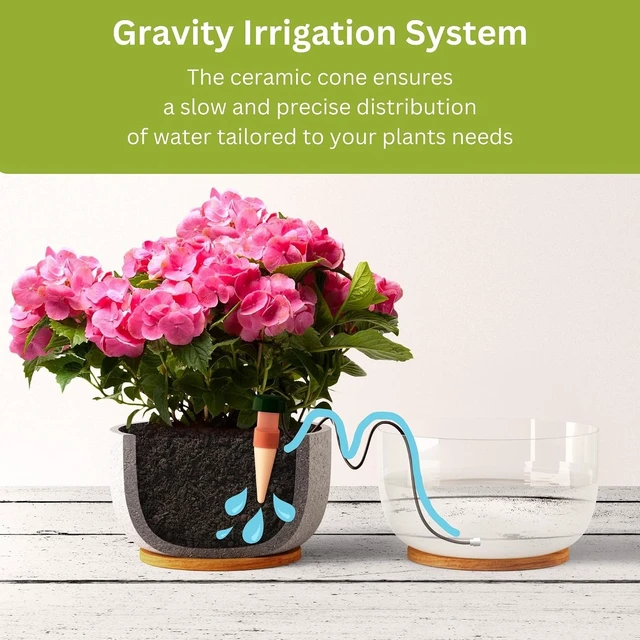Alt view image 5 of 7 - Classic Self-Watering Plant Stakes Prevents Over & Underwatering While Away, Ideal for Indoor Plants (12 Pack w/o Adapter)