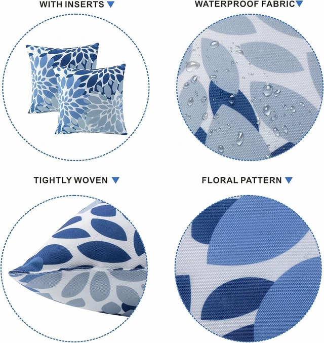 Alt view image 4 of 7 - Decorative Outdoor Throw Pillows with Inserts Included