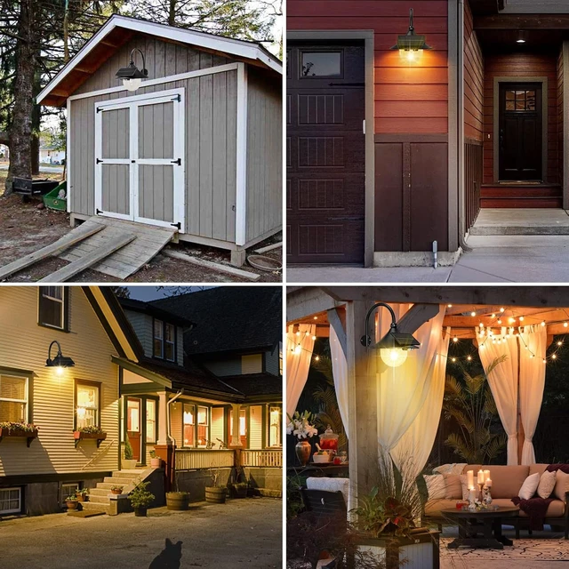 Alt view image 3 of 6 - Retro Solar Barn Light Outdoor with Motion Sensor