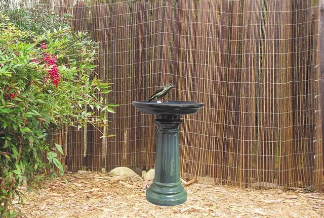 Alt view image 2 of 6 - GP0110ES Harbor Gardens Bird Bath, 24 Inch, Light Blue