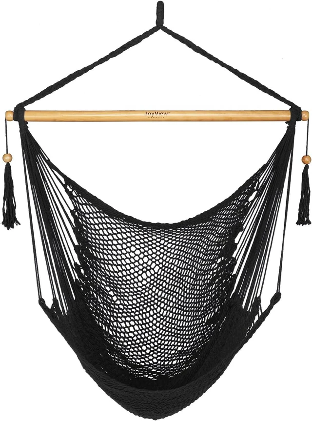 Main image of Caribbean Hanging Hammock Chair with Wood Spreader Bar