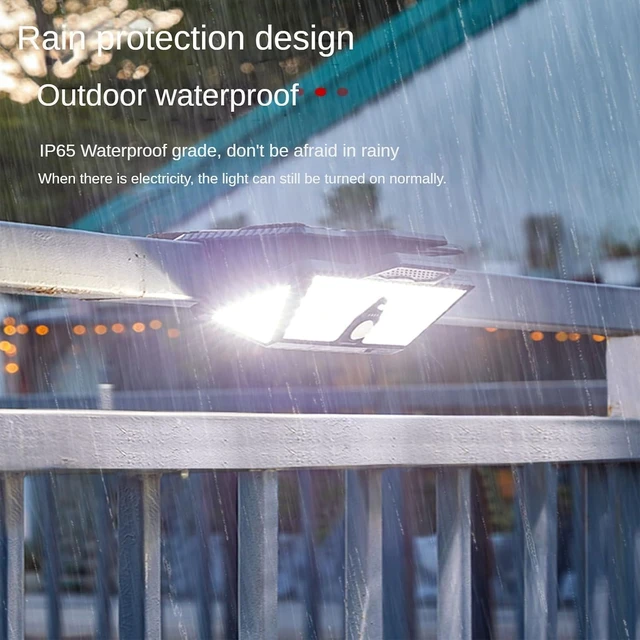 Alt view image 5 of 7 - Clip-On Solar Motion Sensor Lights, 3 Color, IP65 Waterproof with USB & 208 LED for Fence, Deck, Wall, Garage & Patio (3Color+208LED+6000mAh, 1 Pack)