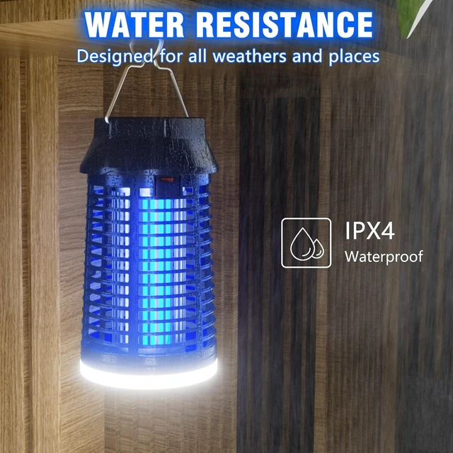 Alt view image 4 of 6 - Remote-Control Electric Bug Zapper with LED Light, Waterproof Fly Trap & Insect Catcher for Indoor/Outdoor Patio, Garage & Garden
