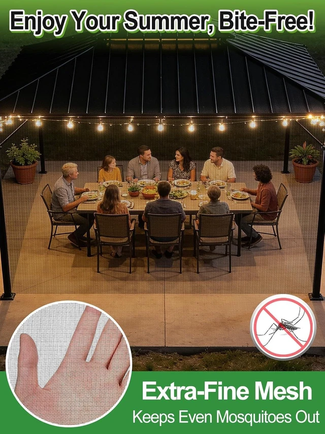 Alt view image 4 of 7 - 10 x 50 ft PP Nanocomposite Garden Netting, 33% Shade Rating