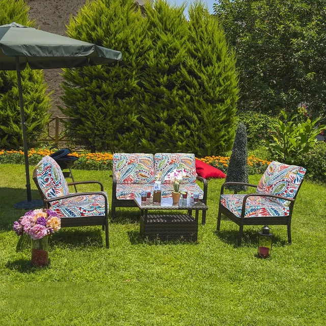 Alt view image 6 of 6 - Waterproof Outside Chair Seat Cushions for Patio