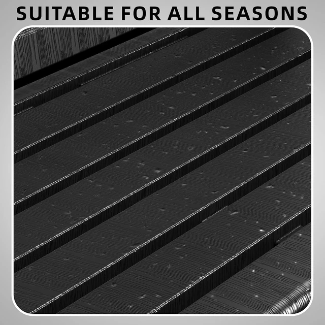 Alt view image 4 of 7 - 2-Person Resin Outdoor Bench, Deep Black