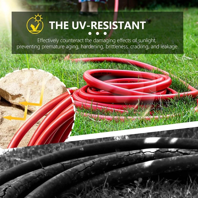 Alt view image 3 of 7 - Red 5/8" Garden Hose, 50ft, -40 to 190 Hot/Cold Rubber Hose