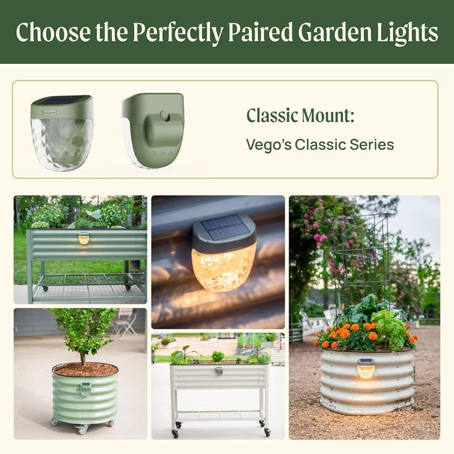 Alt view image 6 of 7 - 4 Pack Earthy Brown Magnetic Solar Garden Lights IPX4 Waterproof Outdoor Ambient Lamp for Classic Beds