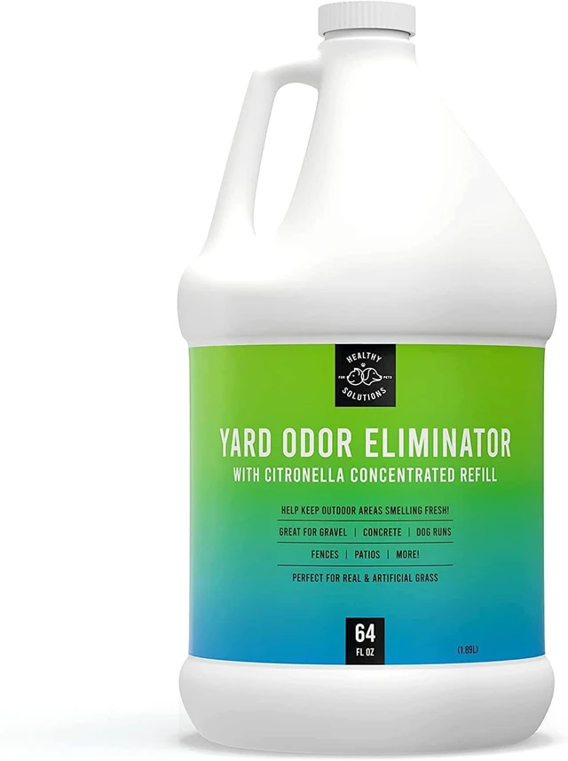 Main image of Healthy Solutions Yard Odor Eliminator for Dogs with Citronella, 64 fl oz