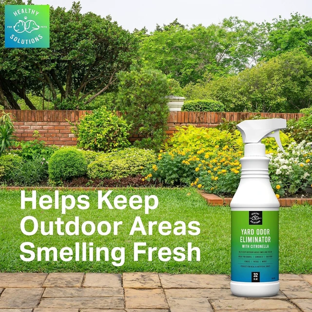 Alt view image 2 of 4 - Healthy Solutions Yard Odor Eliminator for Dogs with Citronella, 64 fl oz