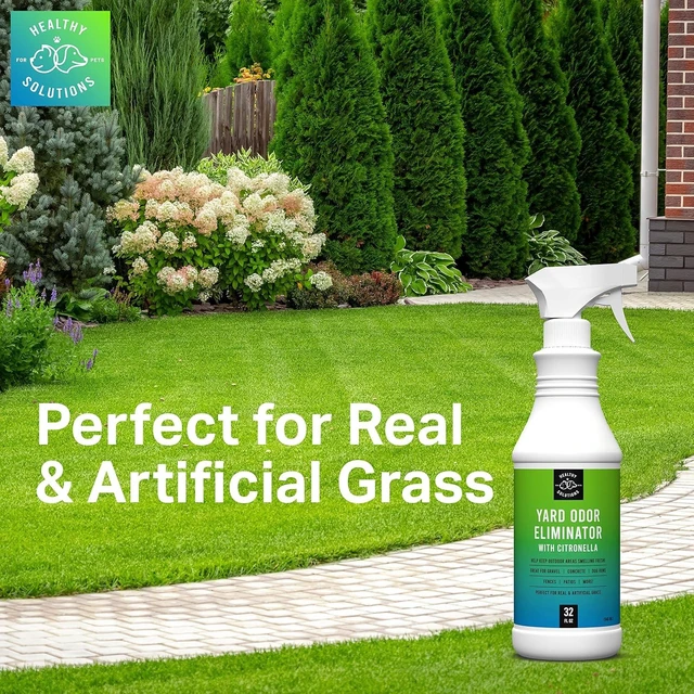 Alt view image 3 of 4 - Healthy Solutions Yard Odor Eliminator for Dogs with Citronella, 64 fl oz