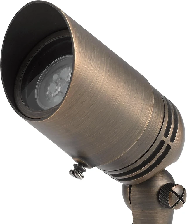 Alt view image 5 of 7 - Kichler MR-16 Low Voltage Landscape Spotlight Light, Centennial Brass