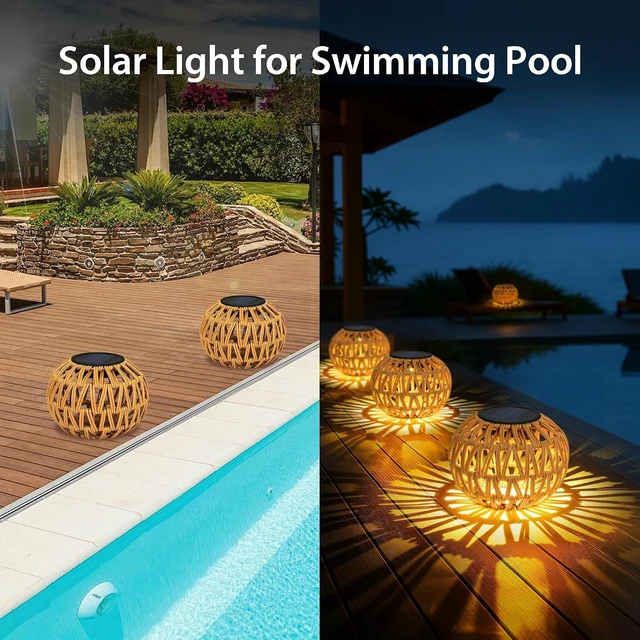 Alt view image 6 of 7 - Waterproof Solar Lanterns, 2-Pc Outdoor Solar Table Lamp