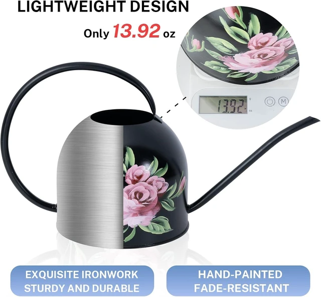 Alt view image 5 of 7 - Small Metal Watering Can for Indoor & Outdoor Plants