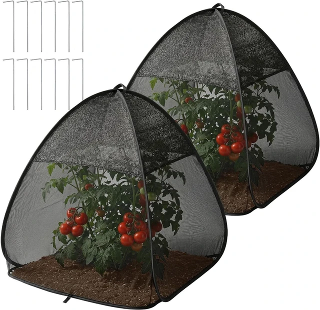Main image of 2-Pc Pop-Up Garden Netting, Bug & Sun Shade Plant Cover Tent