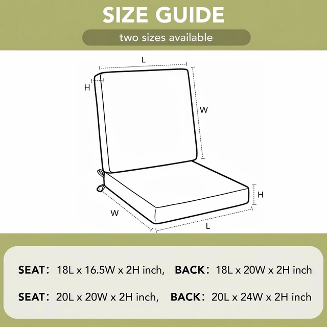 Alt view image 7 of 7 - Navy Blue Outdoor Chair Cushions, 18 x 16.5 Inch, Set of 2