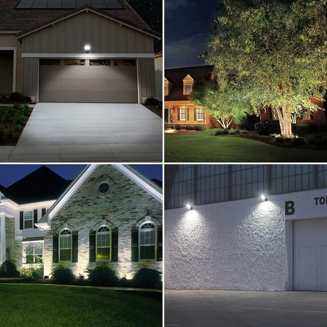Alt view image 6 of 7 - 34W 3200LM 5000K LED Outdoor Flood Light, IP65 Waterproof, 2-Pack