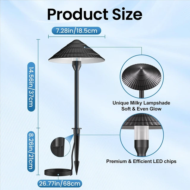 Alt view image 6 of 7 - All-in-One Low Voltage Landscape Lighting Kit, 5W 2700K Outdoor Lights