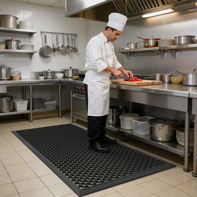 Alt view image 2 of 7 - 47" x 32" Non-Slip Rubber Commercial Front Door Mat