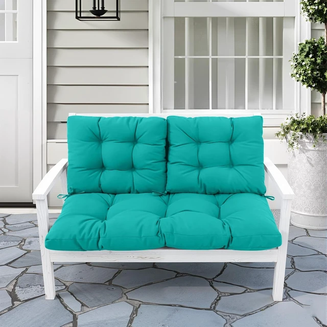 Alt view image 4 of 7 - Outdoor Loveseat Cushion Set, 48 x 24 Replacement Couch Cushion