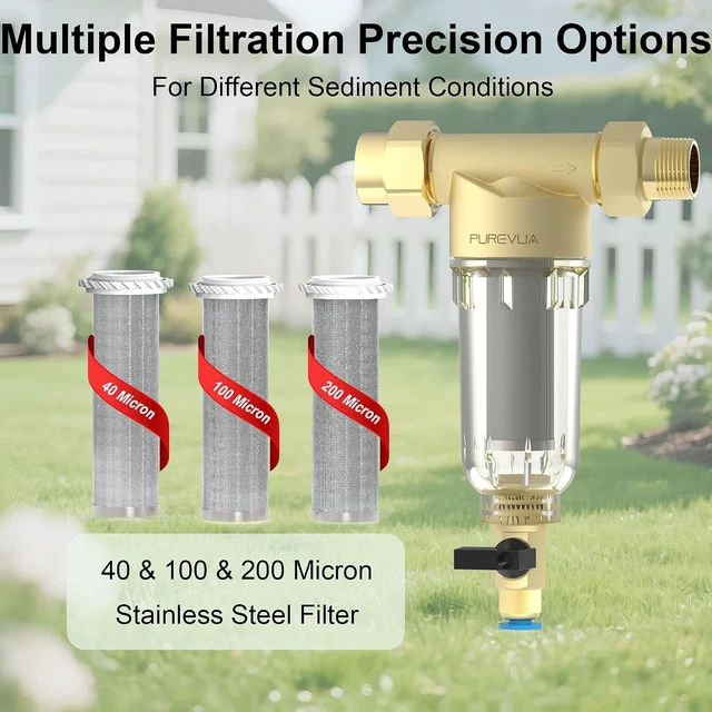 Alt view image 7 of 7 - PGF1 Spin-Down Garden Hose Sediment Filter with 3/4" GHT Connector