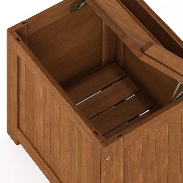Alt view image 5 of 6 - TIOMAN Outdoor Storage with Lift-Up Hinged Lid, Natural