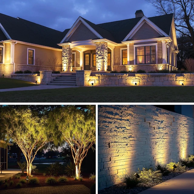 Alt view image 6 of 7 - 8-Pack Low Voltage Landscape Spot Lights with 60W Transformer & 65FT Wire