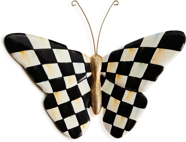 Main image of Courtly Check Butterfly Resin Pot Climber