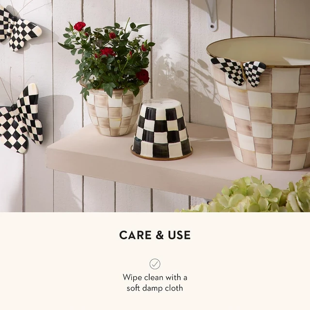 Alt view image 5 of 6 - Courtly Check Butterfly Resin Pot Climber