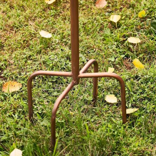 Alt view image 6 of 6 - Large Copper Multi-Birdhouse Stakes, Room for 4 Bird Families Each, ASIN: B09QHC67VL (Cylinders with Fence)
