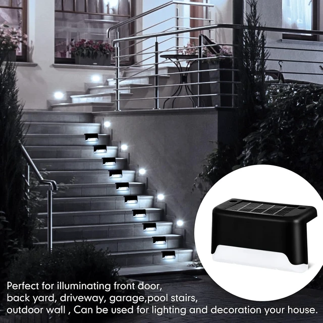 Alt view image 7 of 7 - 36 Pack Solar Deck Lights Outdoor Waterproof LED Stair Lights for Pool, Garden, Wall, Patio, Yard, Porch (White)