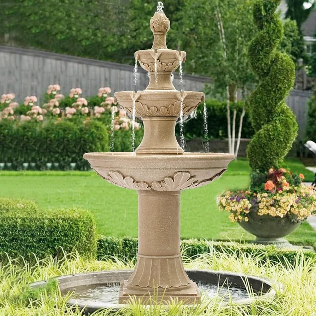 Main image of 48.4" H Italian Outdoor Water Fountain & Waterfall