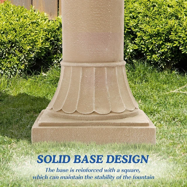 Alt view image 5 of 7 - 48.4" H Italian Outdoor Water Fountain & Waterfall