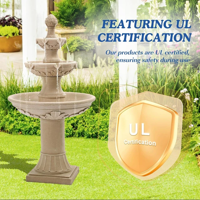 Alt view image 7 of 7 - 48.4" H Italian Outdoor Water Fountain & Waterfall